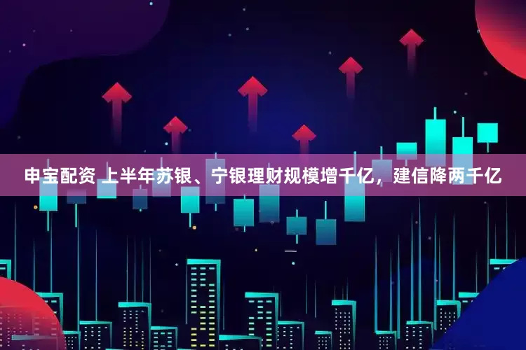 申宝配资 上半年苏银、宁银理财规模增千亿，建信降两千亿